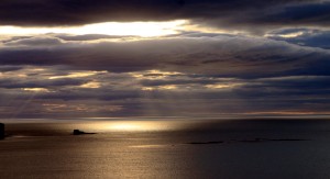 Non raro trovare nei pomeriggi soleggiati della costa nord un paesaggio cosi dal finestrino