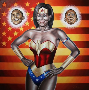 Michelle Obama Oil On Canvas